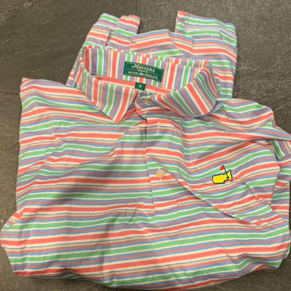 Peter Millar Colorful Striped Polo Shirt